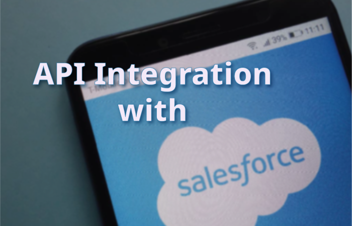 How does API integration work in Salesforce?