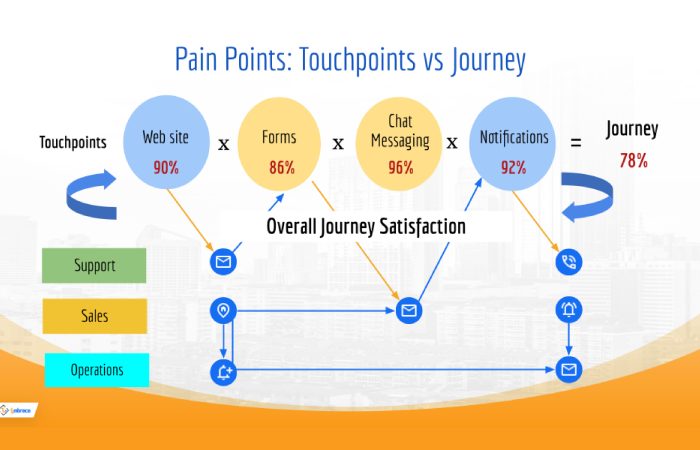 pain points: touchpoints vs journey