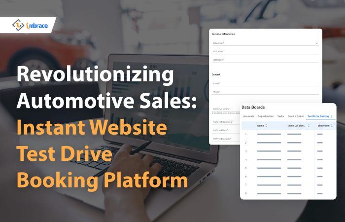 revolutionizing automotive sales: instant website test drive booking platform