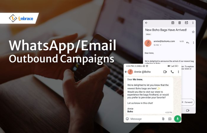 whatsapp or email outbound campaigns: personalized customer engagement