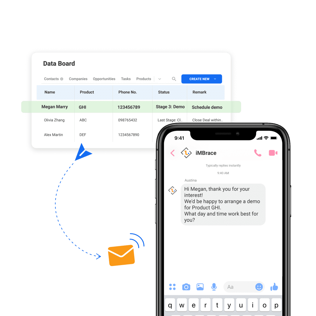 business contact collector automated follow up and engagement tools